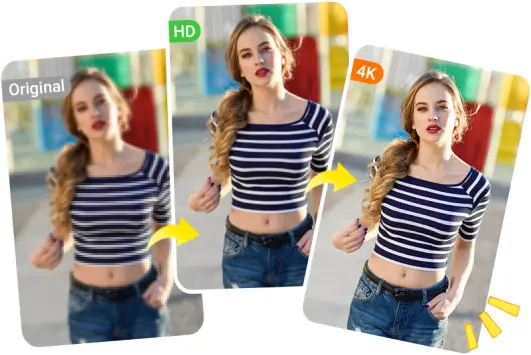 Upscale Video to HD and 4K Resolution